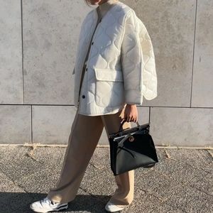 The Frankie Shop teddy quilted jacket